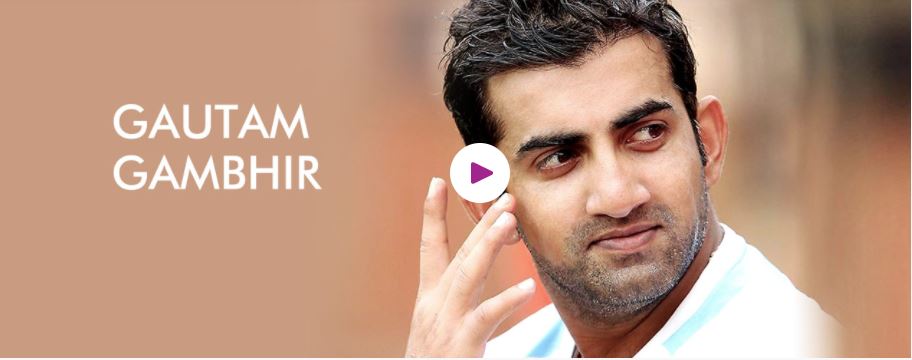 hire book motivational speaker Gautam Gambhir 