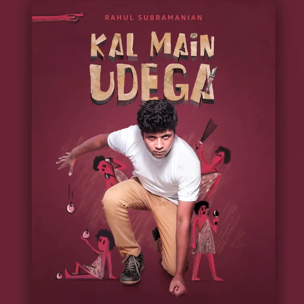 Rahul_Subramanian_Kal_Main_Udega_Special Indian stand-up comedian Rahul Subramanian performing live during his comedy special 'Kal Main Udega.'