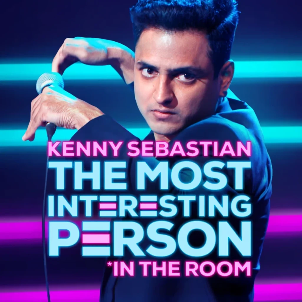Kenneth_Sebastian_The_Most_Interesting_Person_in_The_Room Indian stand-up comedian Kenneth Sebastian performing live during his Netflix special 'The Most Interesting Person in the Room.'