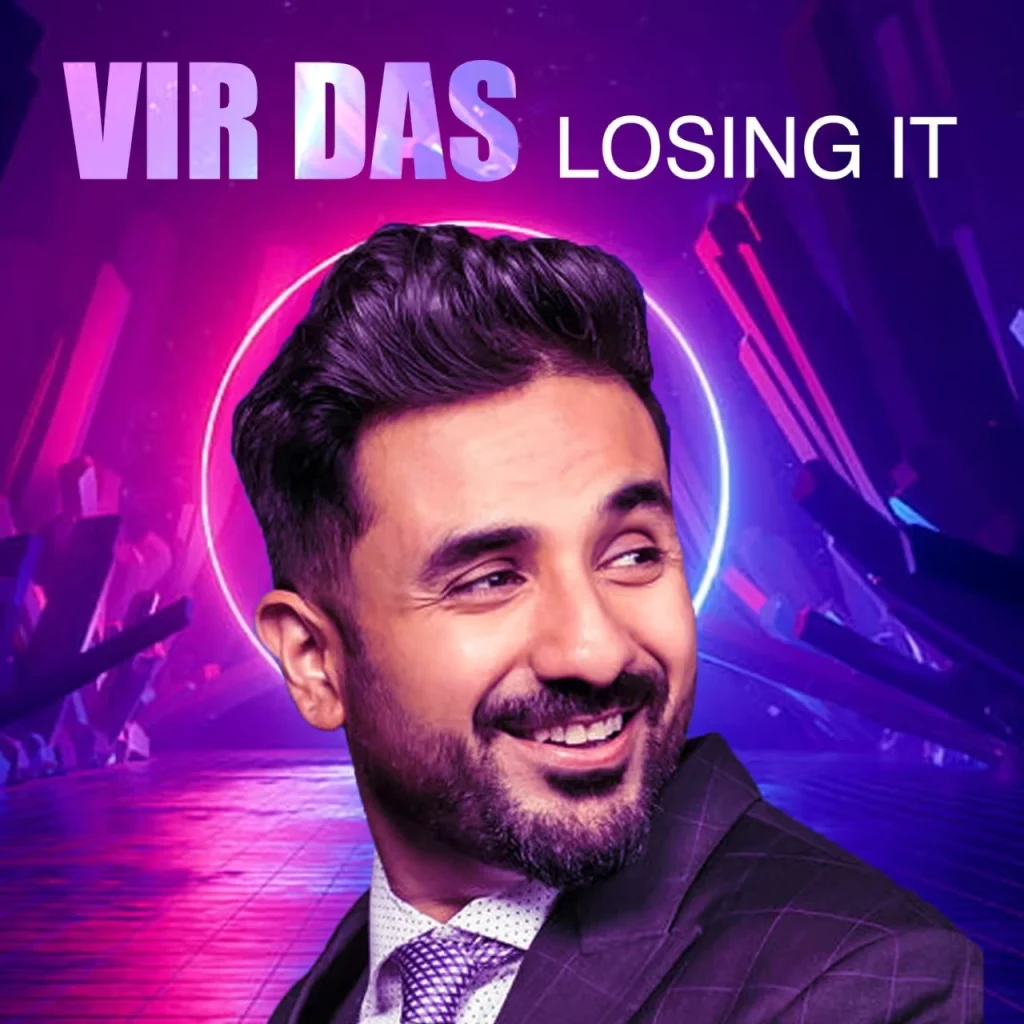 Vir_Das_Losing_It_Special Indian comedian Vir Das in the promotional artwork for his stand-up comedy special 'Losing It.'