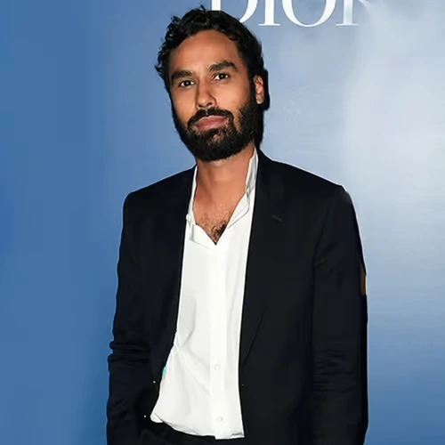 kunal-nayyar-actor-the-big-bang-theory Actor Kunal Nayyar wearing a black suit jacket and white shirt