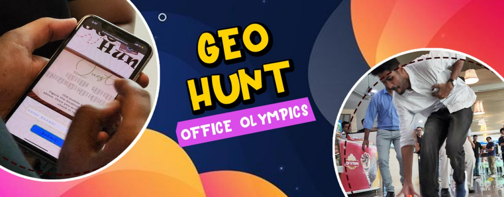 book hire engagement activities GeoHunt - Faster, Higher, Stronger Together