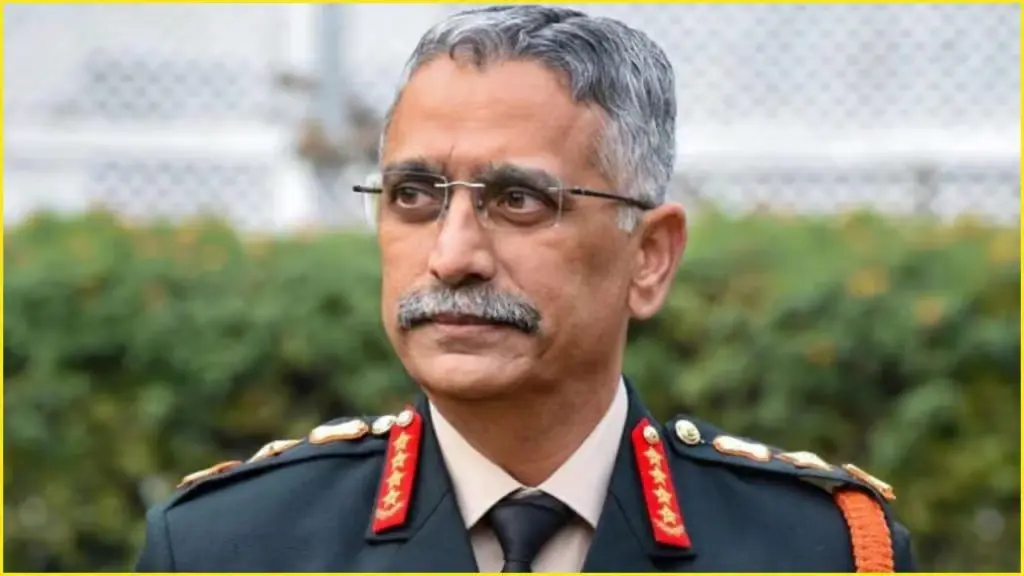Portrait of General M.M. Naravane in Indian Army uniform