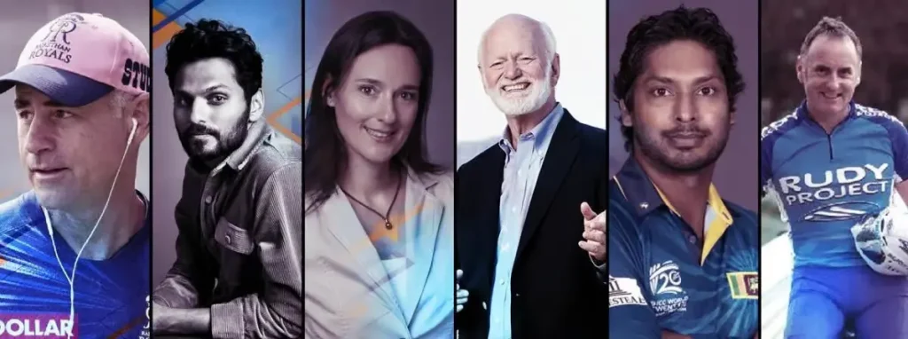 A professional collage of Indian icons specializing in pacy storytelling, absolute ownership, and executive mindset shifts.