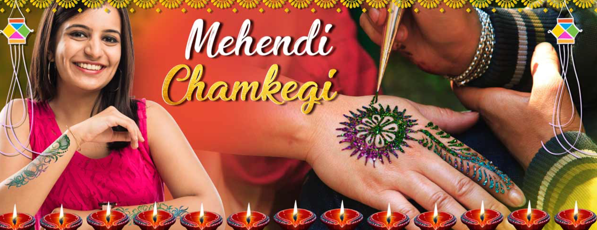 Mehendi Chamkegi- Office Holi Ideas