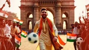 Lionel Messi India Tour 2025 Football