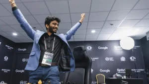 Gukesh at Clutch Chess Championship 2025