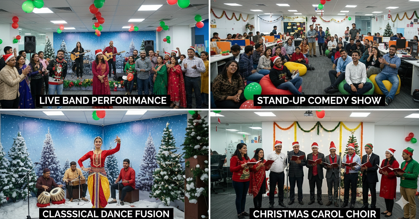 Christmas Live Performances in Office
