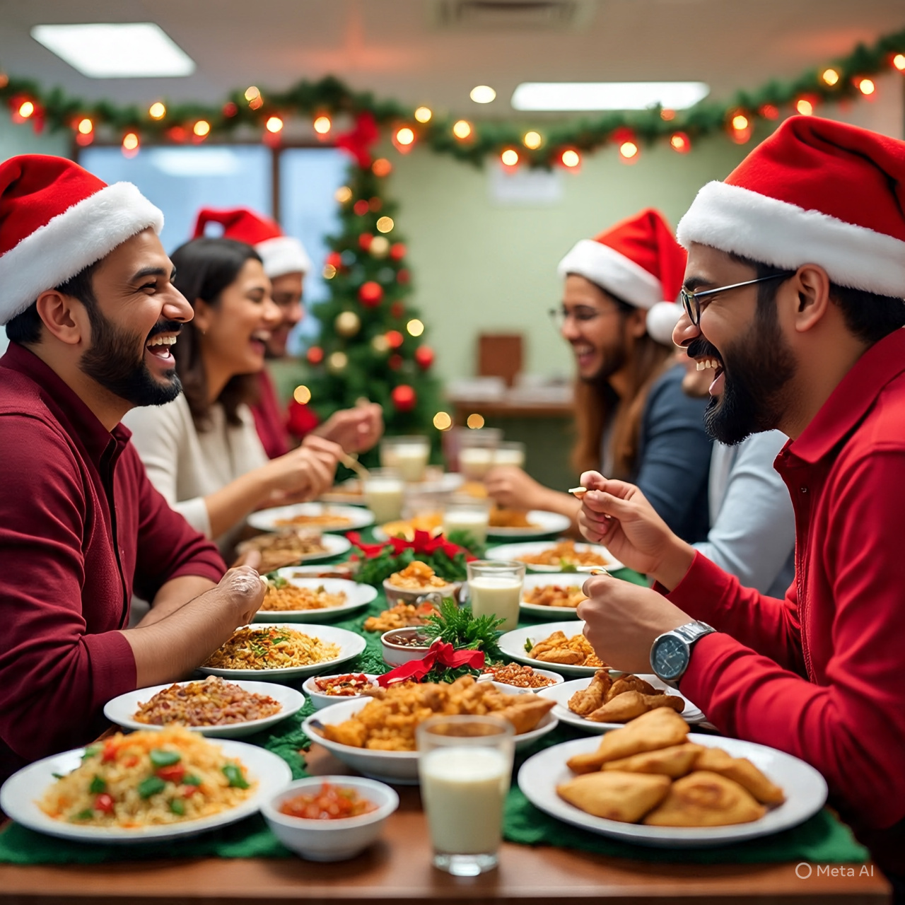 Christmas Das Food in Office