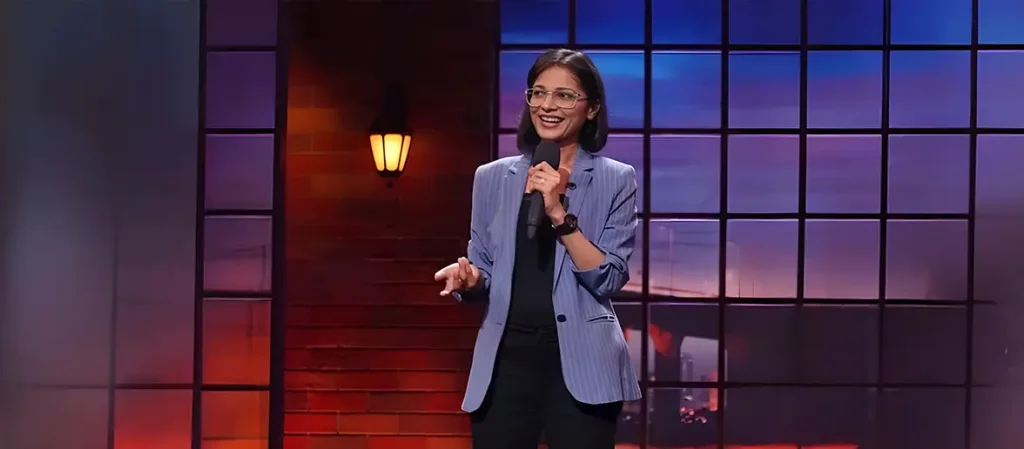 rupali-tyagi-indian-stand-up-comedian Indian stand-up comedian and corporate-insider storyteller Rupali Tyagi