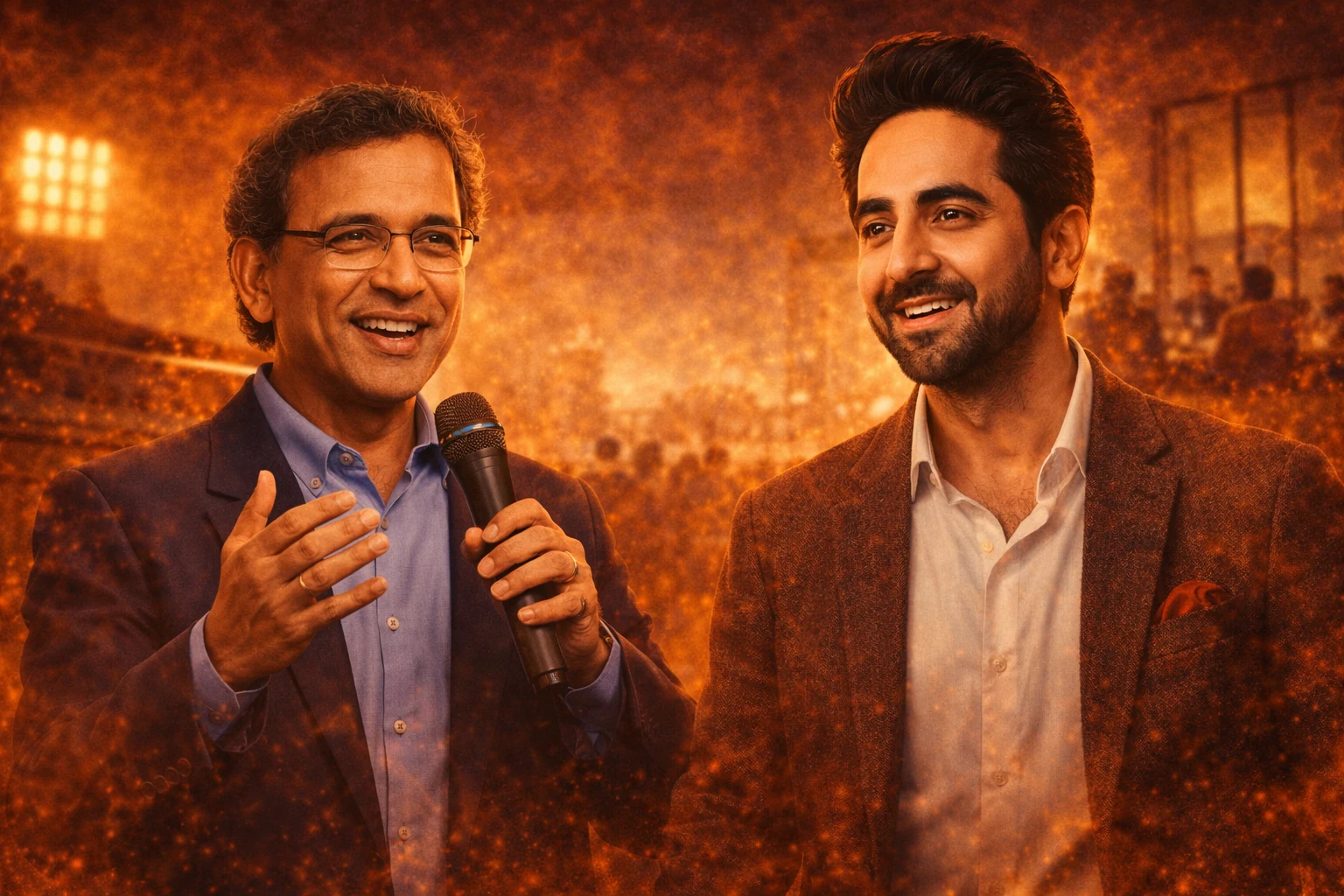 Harsha Bhogle and Ayushmann Khurana Corporate Motivational Speakers
