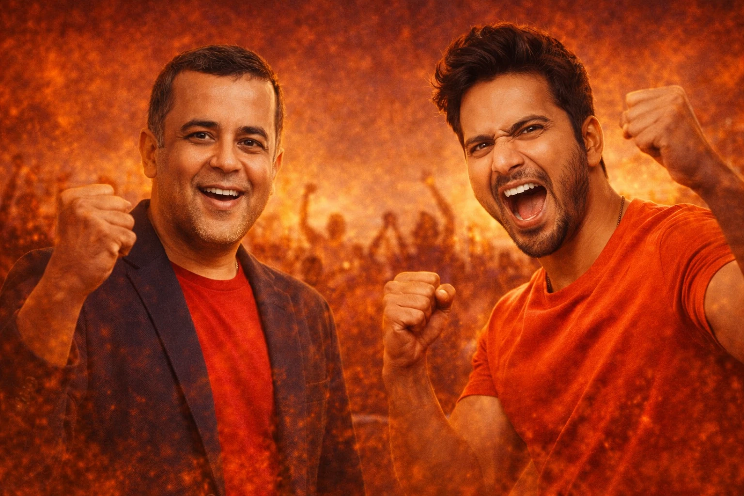Chetan Bhagat & Varun Dhawan