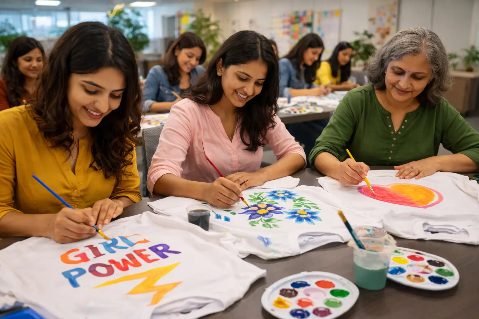 T Shirt Painting Activity for Women's Day