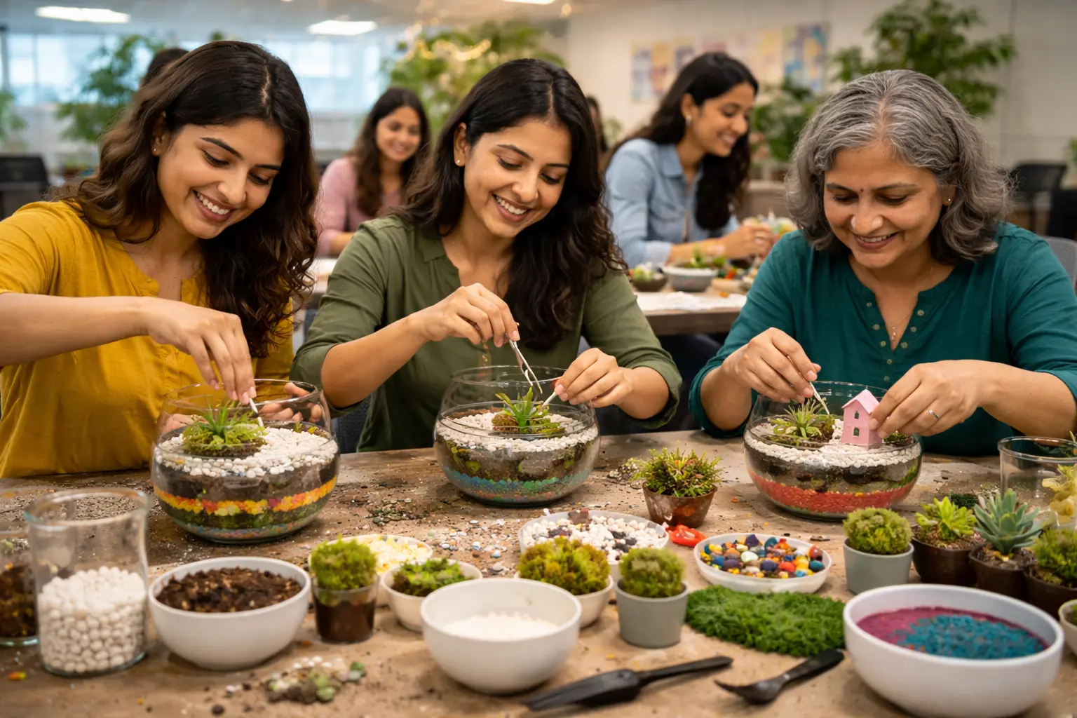 Terrarium Making Activity Women's Day