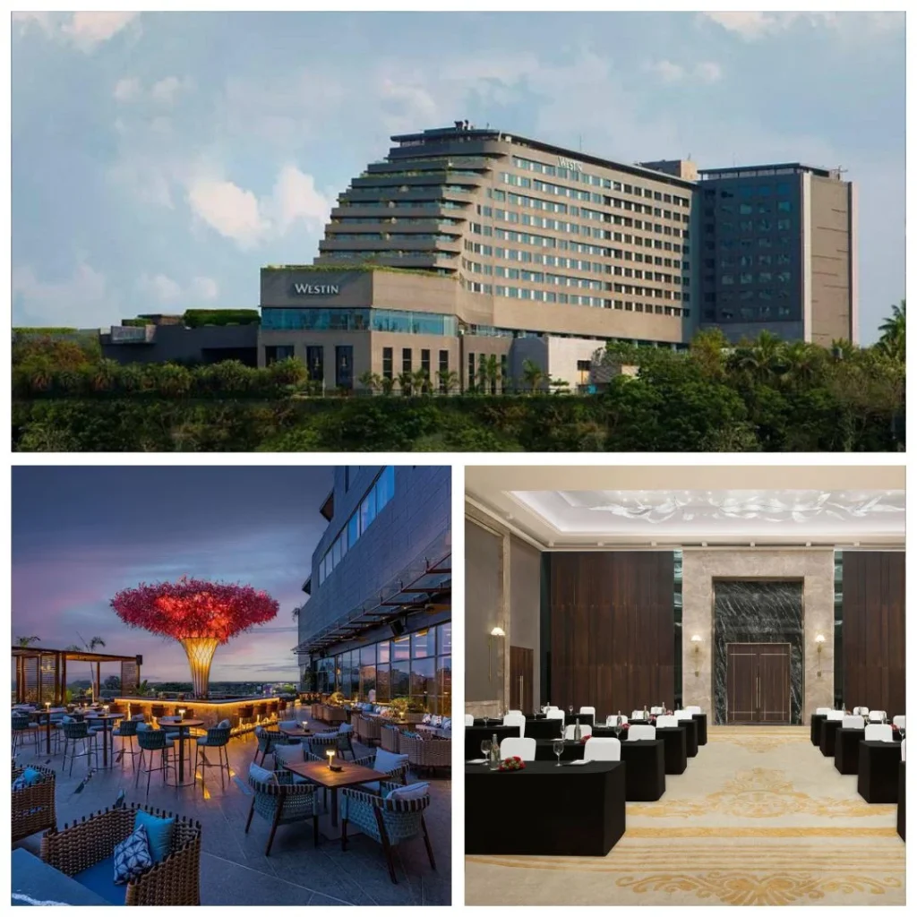 The Westin Pune hotel exterior and biophilic event spaces for team building by engage4more